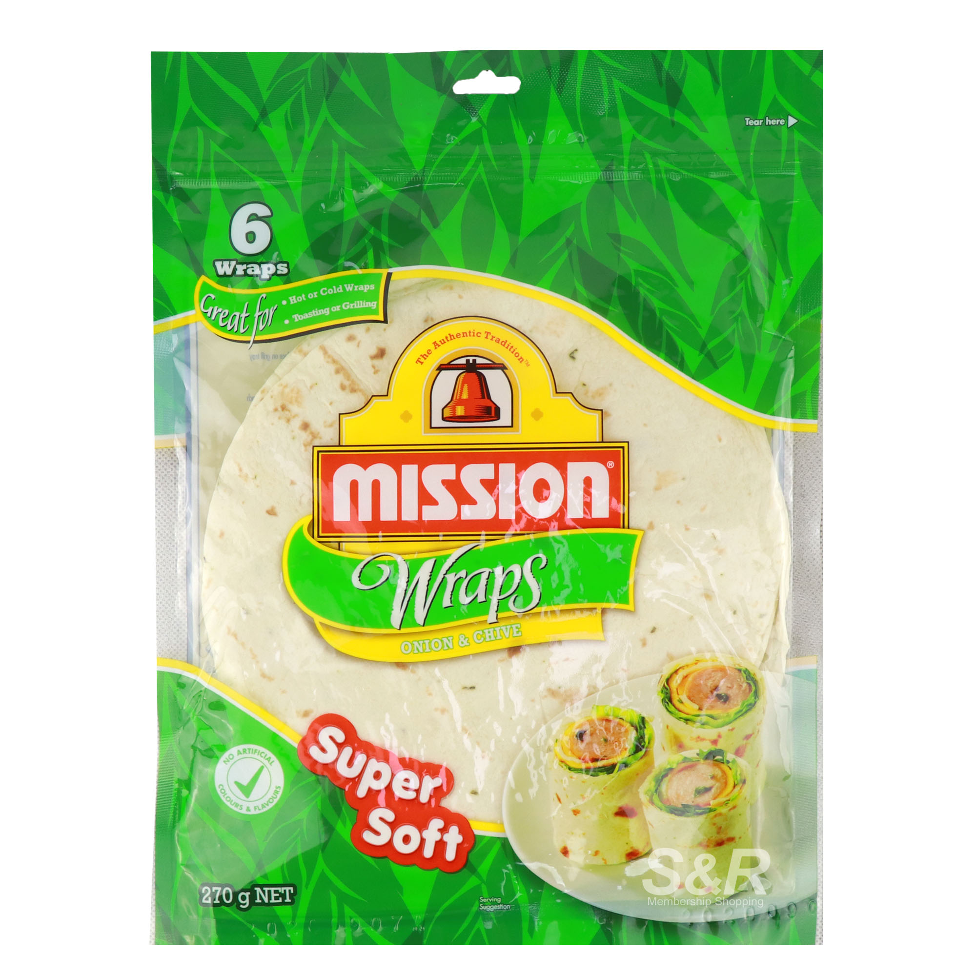 Mission Wraps Onion and Chive Super Soft 6pcs